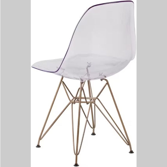 2 Transparent Dining Chairs - SNAK HOME