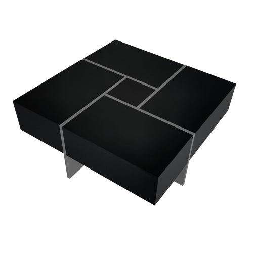 Unique Design Coffee Table With 4 Hidden Storage Compartments - SNAK HOME