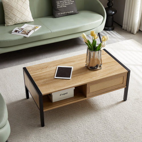 Rattan Coffee Table - SNAK HOME