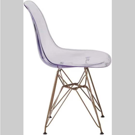 2 Transparent Dining Chairs - SNAK HOME