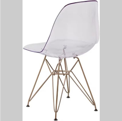 2 Transparent Dining Chairs - SNAK HOME