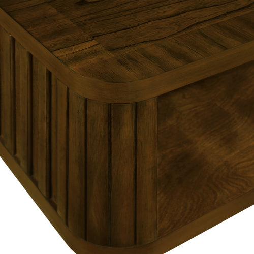 Rectangular Wooden Coffee Table - SNAK HOME