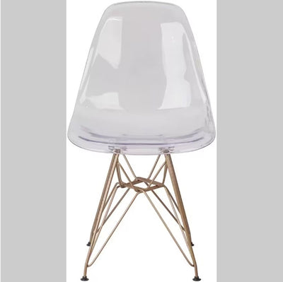 2 Transparent Dining Chairs - SNAK HOME