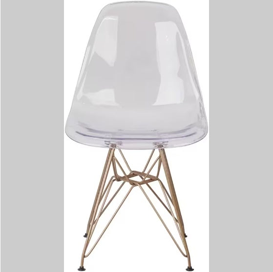 2 Transparent Dining Chairs - SNAK HOME