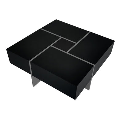 Unique Design Coffee Table With 4 Hidden Storage Compartments - SNAK HOME