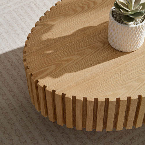 Modern Handmade Drum Coffee Table - SNAK HOME