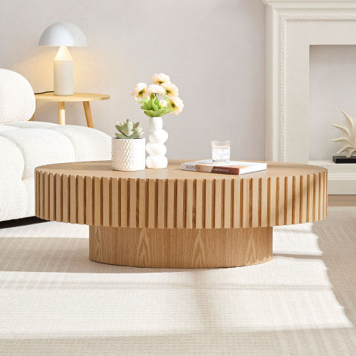 Modern Handmade Drum Coffee Table - SNAK HOME