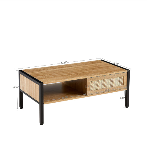 Rattan Coffee Table - SNAK HOME
