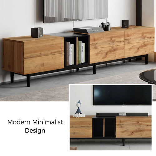 Modern TV Stand For 80-inch TVs - SNAK HOME