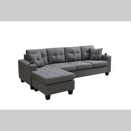 Fabric Sectional Sofa - SNAK HOME