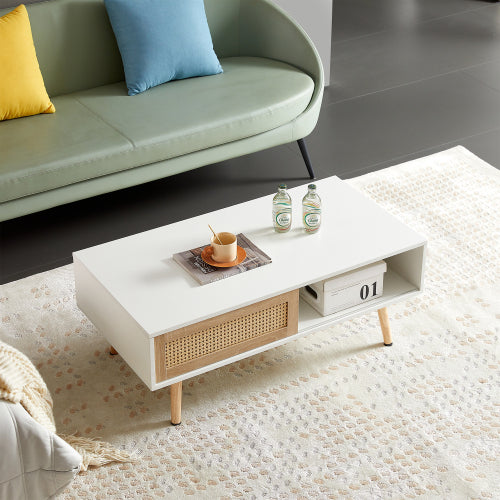 Rattan Coffee Table - SNAK HOME