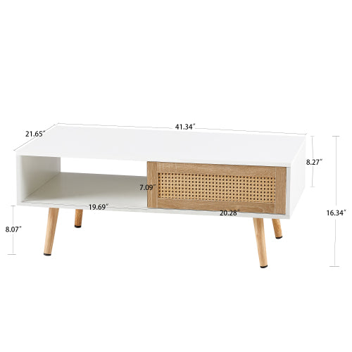 Rattan Coffee Table - SNAK HOME