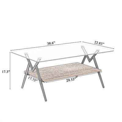 Rectangular Coffee Table - SNAK HOME