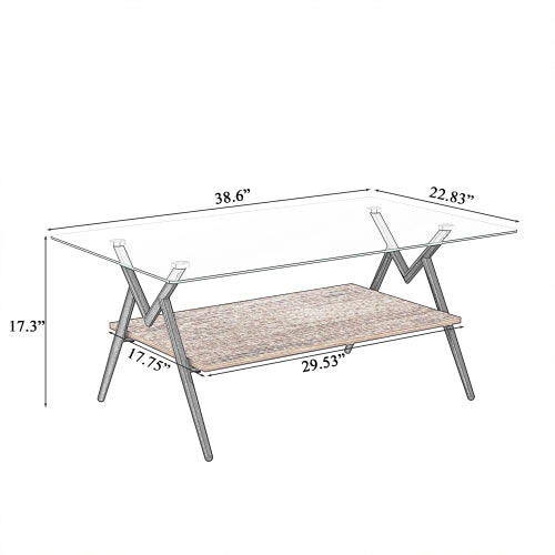 Rectangular Coffee Table - SNAK HOME