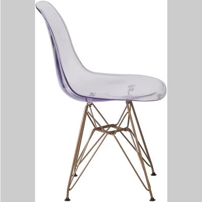 2 Transparent Dining Chairs - SNAK HOME